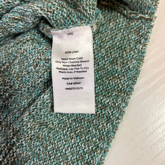 NWT Talbots Green Short-Sleeve Light Weight Sweater Size Large - Picture 7 of 8